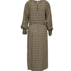 Hot River Woods Loszittende jurk in viscose in bruin -