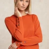 Outlet River Woods Merinotrui ronde hals oranje -