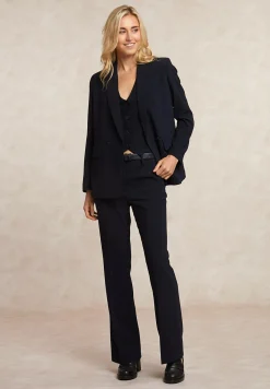 Online River Woods Mouwloos geknoopt V-hals vestje navy -