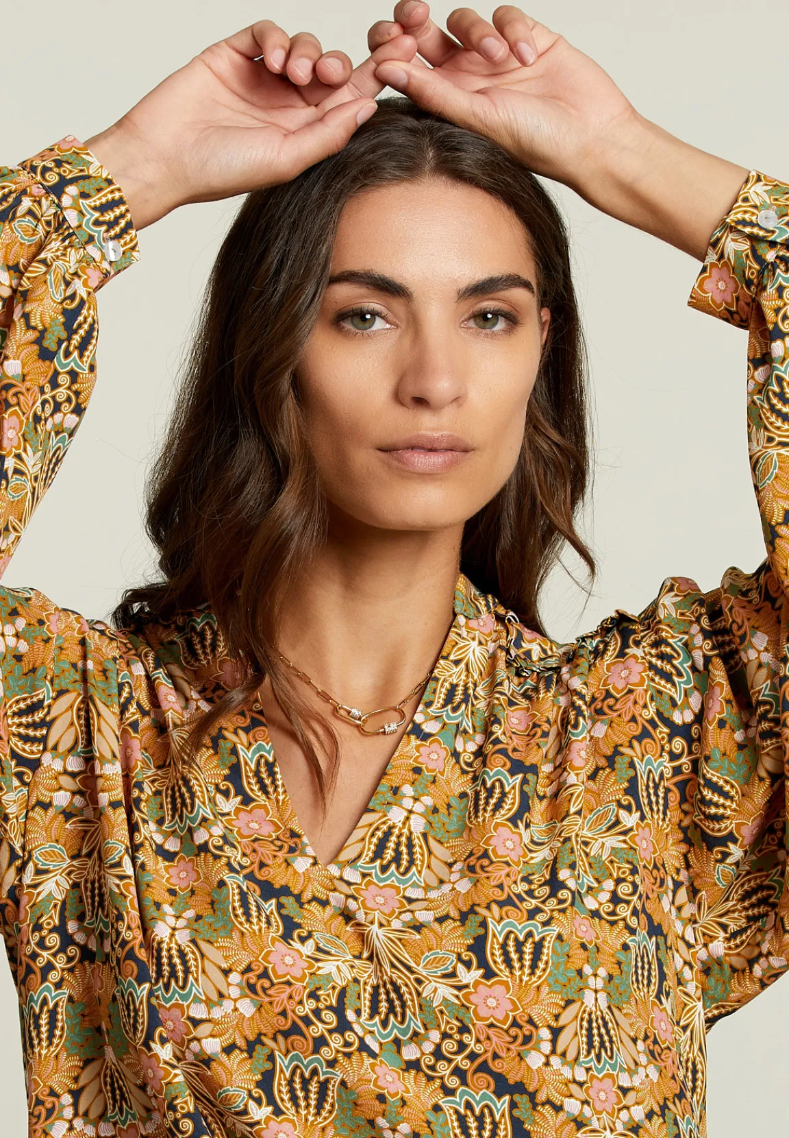 Hot River Woods Multi fantasie blouse -