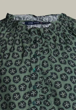 Discount River Woods Multi fantasie blouse pofmouwen -