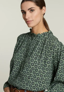Discount River Woods Multi fantasie blouse pofmouwen -