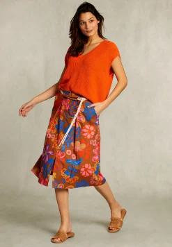 Best River Woods Multi gebloemde midirok -