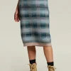 Outlet River Woods Multi gebreide jacquard midirok -