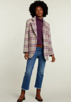 Outlet River Woods Multi geruite aansluitende blazer -