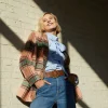 Fashion River Woods Multi geruite blazer 4 knopen -