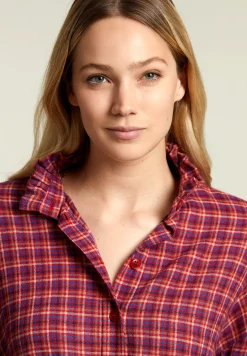 Hot River Woods Multi geruite blouse -