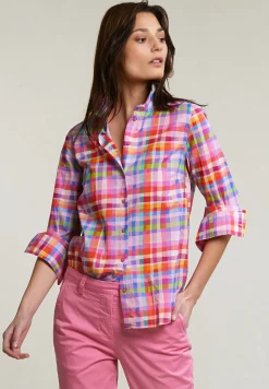 New River Woods Multi geruite blouse lange mouwen -