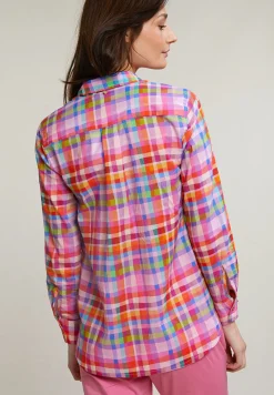 New River Woods Multi geruite blouse lange mouwen -