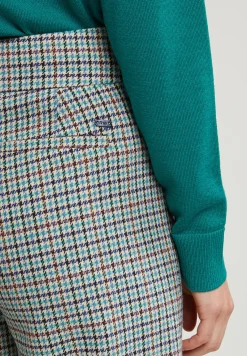 Clearance River Woods Multi geruite broek wijde pijpen -