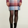 New River Woods Multi geruite minirok -