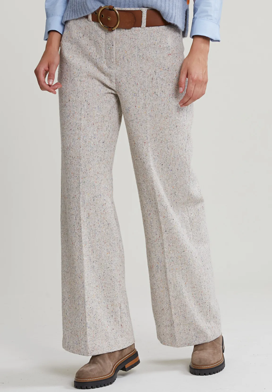 Best River Woods Multi gestipte wijde broek -