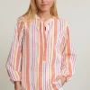 Best River Woods Multi gestreepte lange blouse -