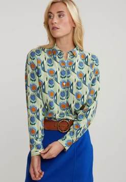 Hot River Woods Multi klassieke gebloemde blouse -