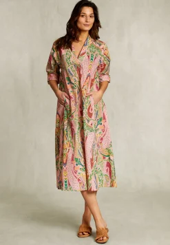 Fashion River Woods Multi paisleyprint V-hals jurk -