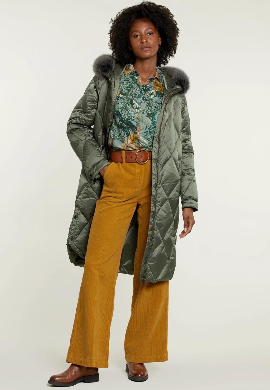 Fashion River Woods Multi viscose blouse met knopen -