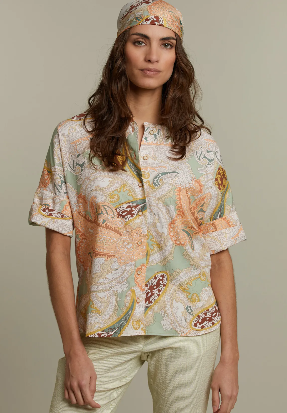 Discount River Woods Multicolor blouse met paisley print -