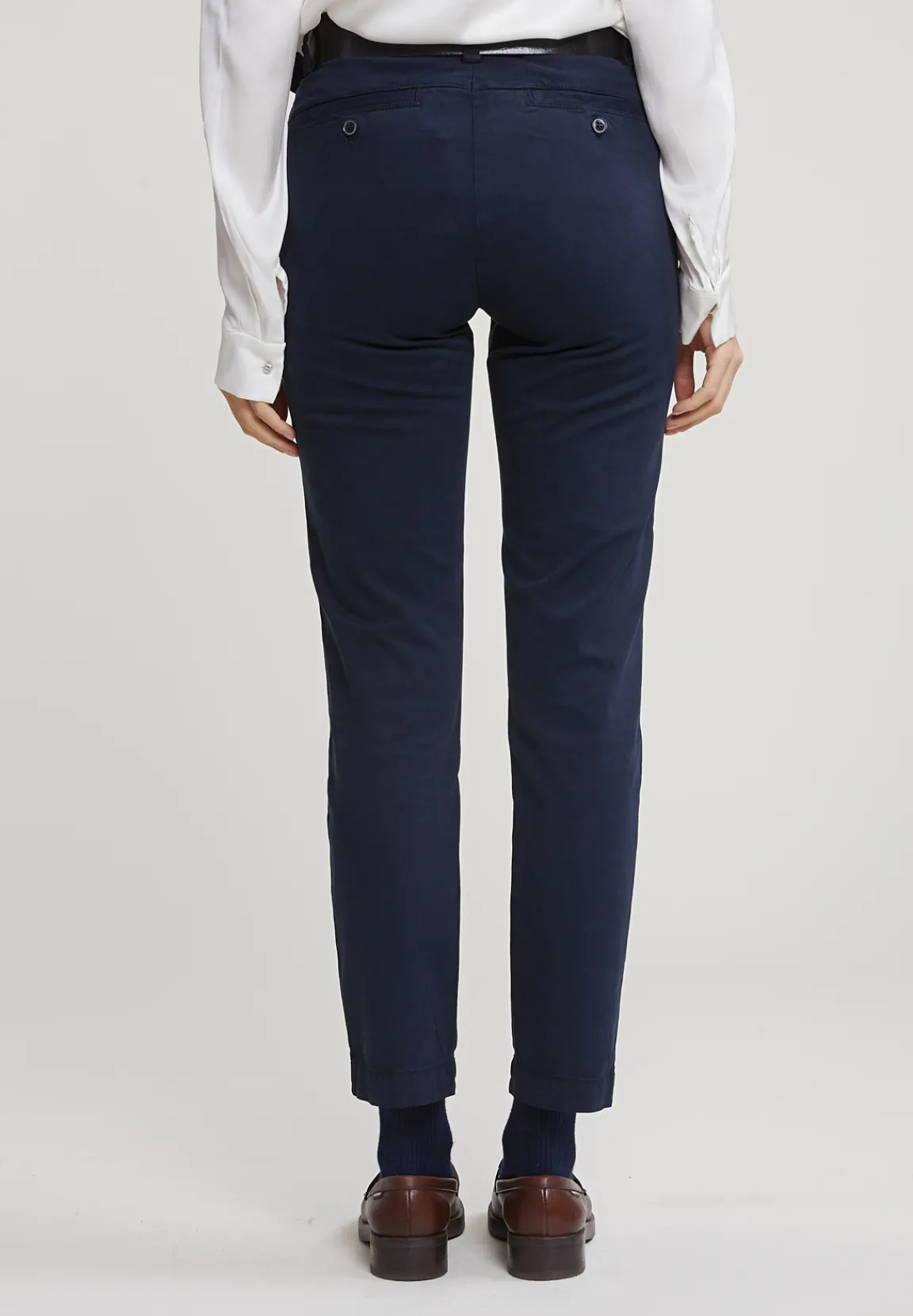 Clearance River Woods Navy basic chinobroek -
