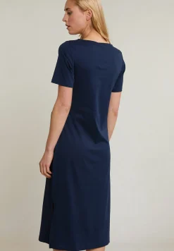 Outlet River Woods Navy jerseyjurk korte mouwen -