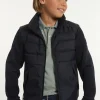 New River Woods Neopreen gewatteerde jas met kap navy -