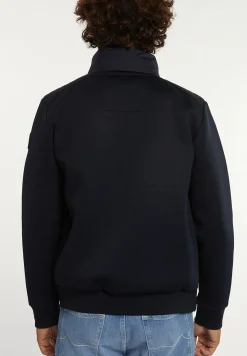 Fashion River Woods Neopreen gewatteerde jas met kap navy -