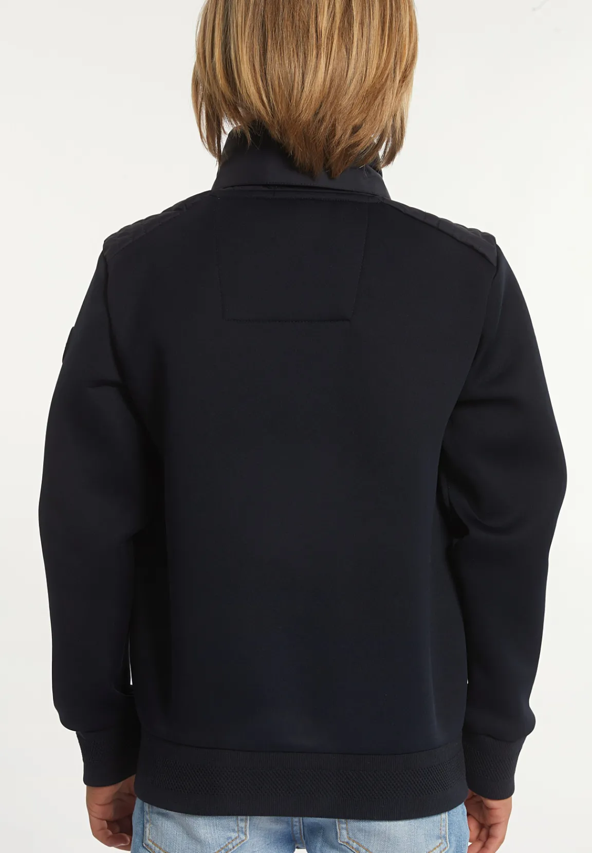New River Woods Neopreen gewatteerde jas met kap navy -