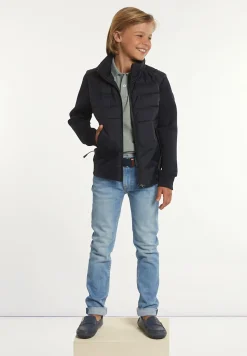 New River Woods Neopreen gewatteerde jas met kap navy -