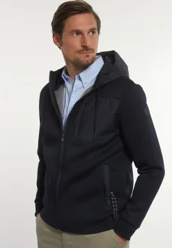 Hot River Woods Neopreen jas met kap borstzak navy -