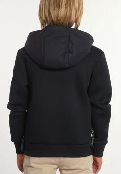 Discount River Woods Neopreen jas met kap borstzak navy blue -
