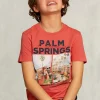 Best River Woods Normal fit basc T-shirt dark cosmopolitan -