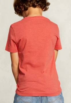 Best River Woods Normal fit basc T-shirt dark cosmopolitan -