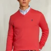 Fashion River Woods Normal fit basic katoenen V-hals trui cosmopolitan -