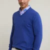 Online River Woods Normal fit basic katoenen V-hals trui lt lake mix -