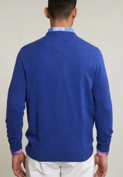Online River Woods Normal fit basic katoenen V-hals trui lt lake mix -