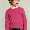Clearance River Woods Normal fit basic trui ronde hals amaranth -