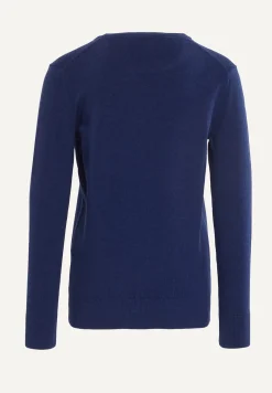 Best River Woods Normal fit basic trui ronde hals twilight mix -
