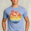 Outlet River Woods Normal fit basic T-shirt blue gin mix -