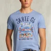 Best River Woods Normal fit basic T-shirt blue gin mix -