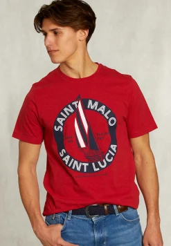 Clearance River Woods Normal fit basic T-shirt bloody mary mix -