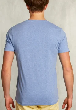 Best River Woods Normal fit basic T-shirt blue gin mix -