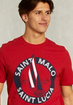 Clearance River Woods Normal fit basic T-shirt bloody mary mix -