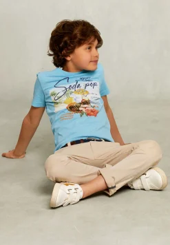 Fashion River Woods Normal fit basic T-shirt bora bora mix -