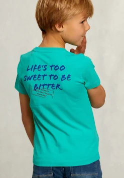Online River Woods Normal fit basic T-shirt citrus groen -