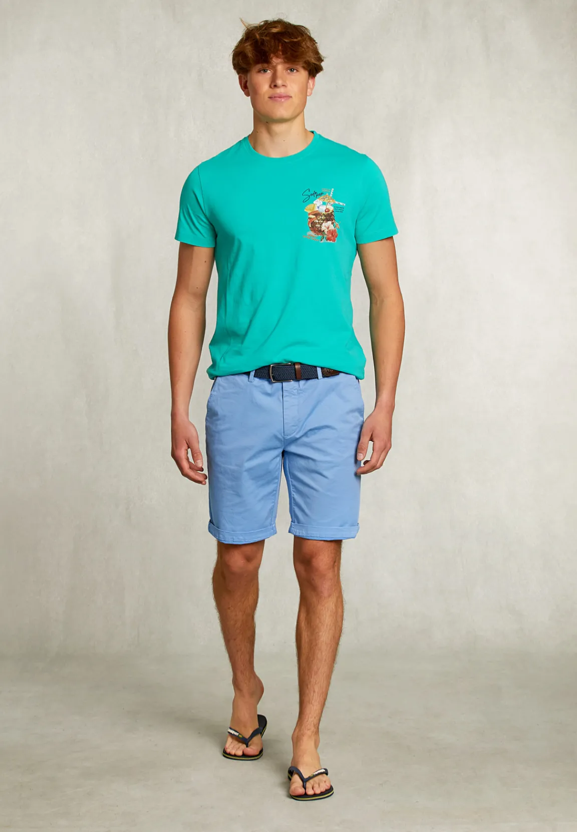 Sale River Woods Normal fit basic T-shirt citrus mix -