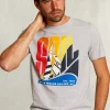 Clearance River Woods Normal fit basic T-shirt dark oyster mix -