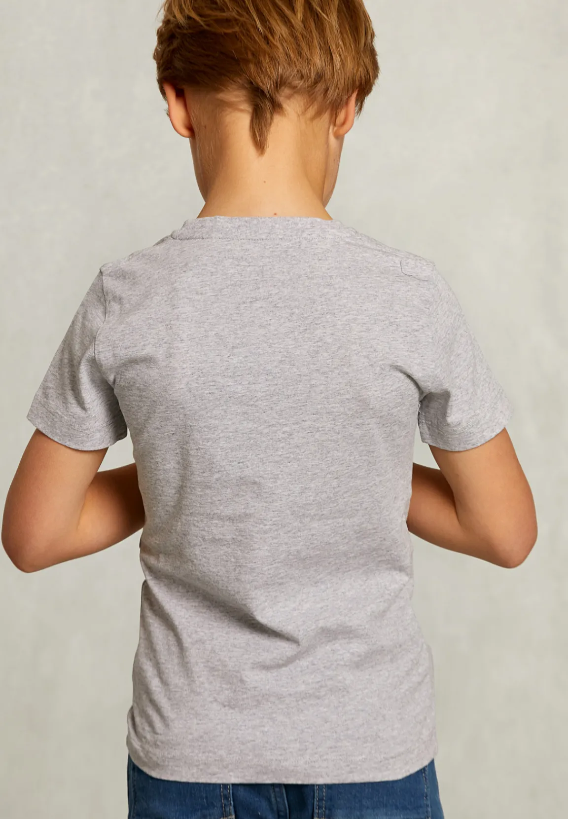 Sale River Woods Normal fit basic T-shirt dk oyster mix -