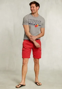 Sale River Woods Normal fit basic T-shirt grey mix -