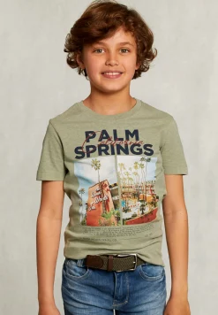 Fashion River Woods Normal fit basic T-shirt herb -