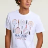 Fashion River Woods Normal fit basic T-shirt korte mouwen wit -