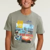 Hot River Woods Normal fit basic T-shirt korte mouwen safari mix -